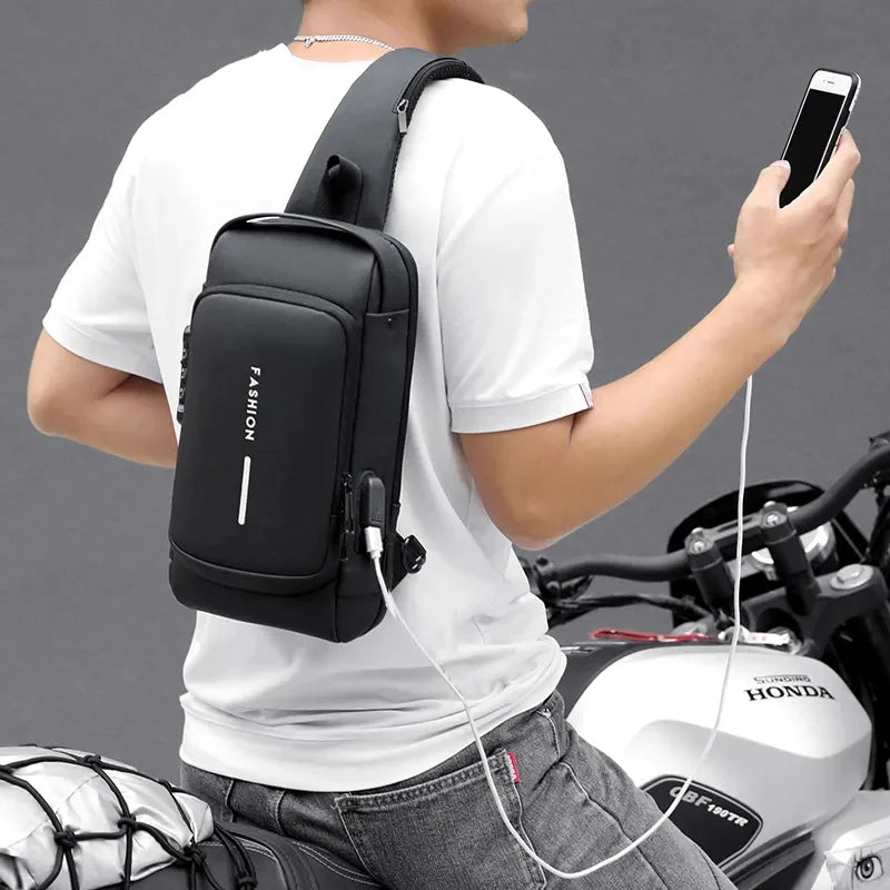 Men Anti Theft Chest Bag Shoulder