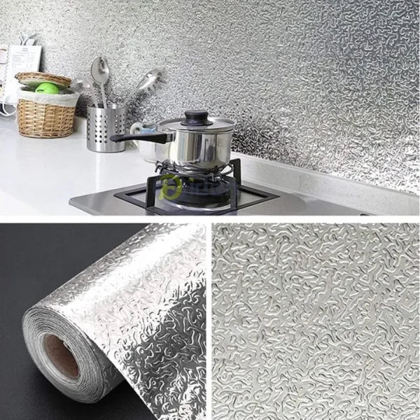 Kitchen Oil Proof Waterproof Sticker Aluminum Foil