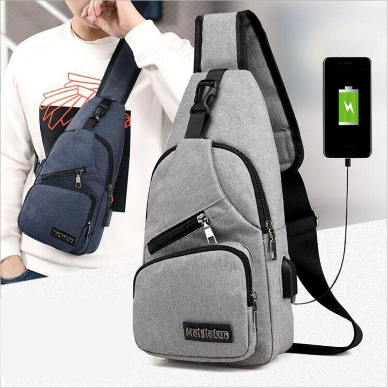 Men Anti Theft Chest Bag Shoulder