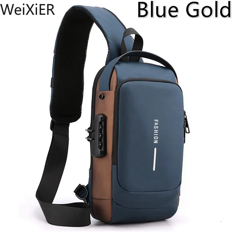 Men Anti Theft Chest Bag Shoulder