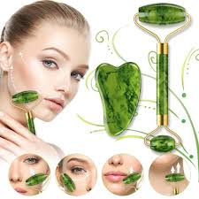 Face Massager Roller Natural Jade Stone