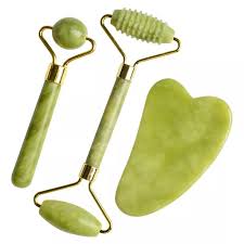 Face Massager Roller Natural Jade Stone