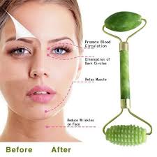 Face Massager Roller Natural Jade Stone